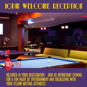 10pin welcome reception